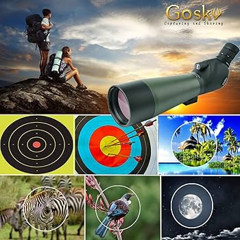 Amazon | Gosky 20-60 X 80 ポロプリズム スポッティング